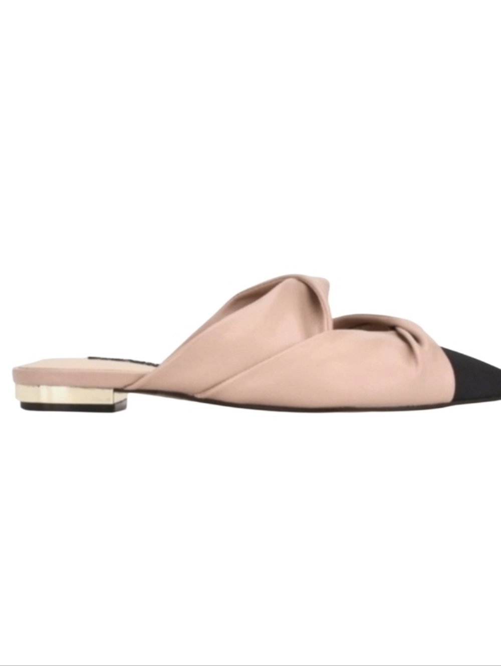 NEW! NINE WEST FindYa3 Vegan Leather Slip On Flat Mule 8.5.